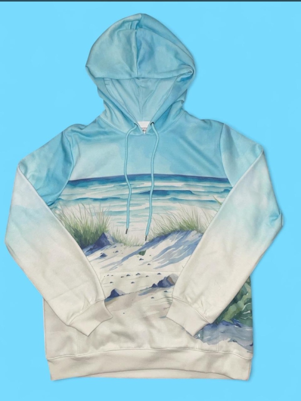 Women's Watercolor Beach Hoodie
